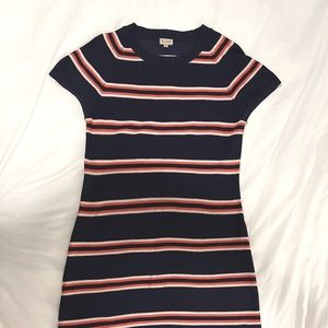 Cremieux Striped Knit Dress M